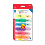 12 Mini Resaltadores Fluo-Pastel