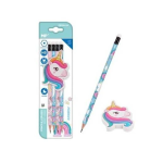Set Lapices Unicornio + Borrador