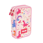 Plumier 2 pisos Flowicorns beige