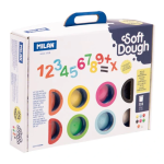Maletín Softdough Masa 8 Colores más Herramientas NÚMEROS