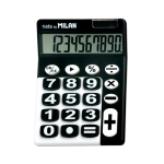 Teclas grandes 10 dig. Negro / Blanco