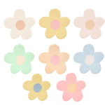 8 Platos Flores